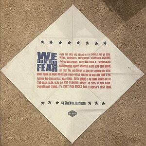 Harley-Davidson Bandana - We Don’t Do Fear/Screw It Let’s Ride